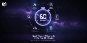 Emergency response steps for breaches